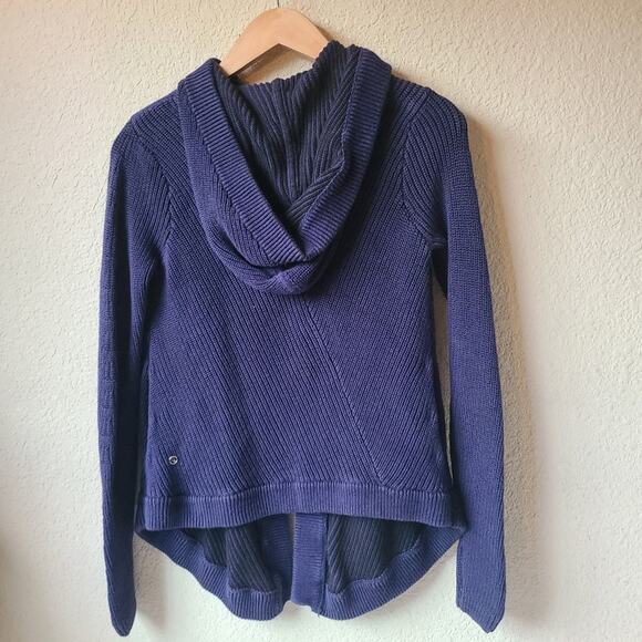 Ivivva by Lululemon Purple Blue Hooded Cardigan Girls Size 12 - Picture 5 of 9